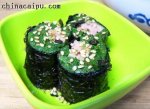 菠菜海苔肉卷的做法